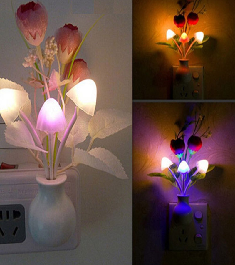 LED Sensor Mushroom Night Light
