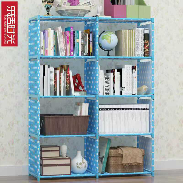 Portable folding book shelf