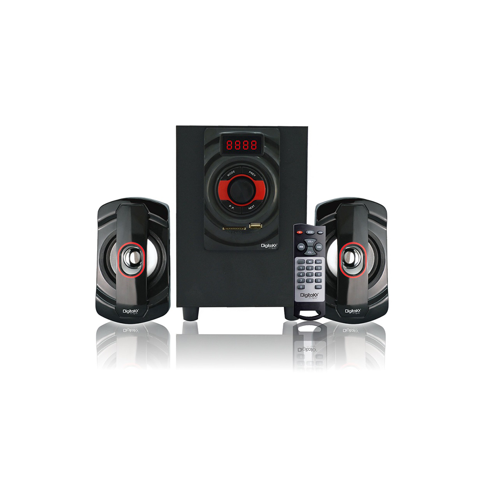 DigitalX X-L276DBT 2.1 Multimedia Bluetooth Speaker with LED
