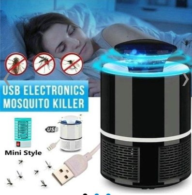 USB Electronics Mosquito Killer Trap Moth Fly Wasp LED Night Light Lamp