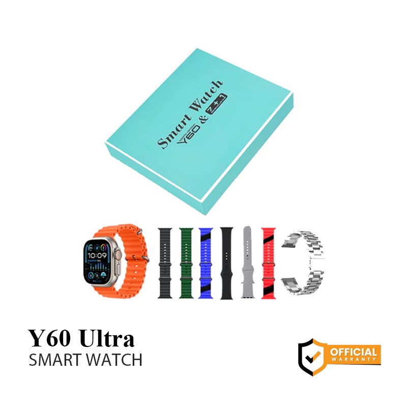 Y60 Ultra Max  With 7 Strap Smartwatch