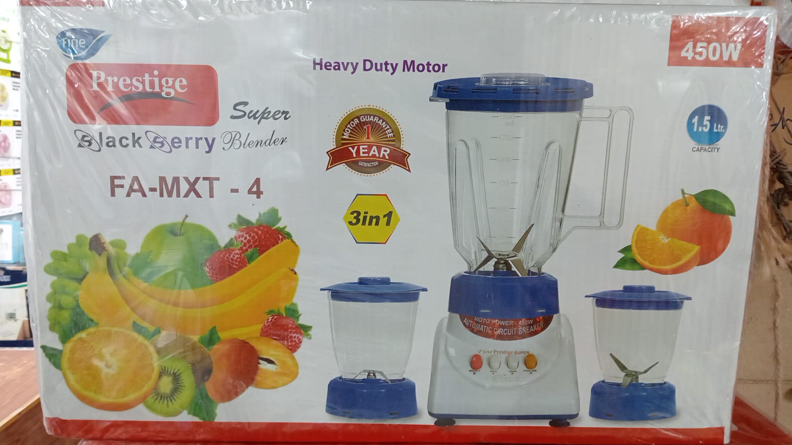 Prestige Electric Blender 3 in 1 450 WATT
