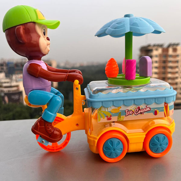 Kids Ice Cream Car Toy  With Light Music